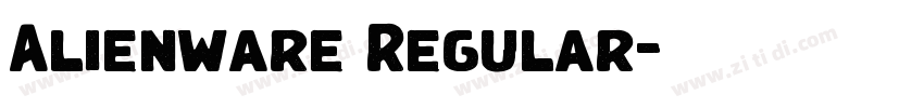 Alienware Regular字体转换 Alienware Regular字体转换